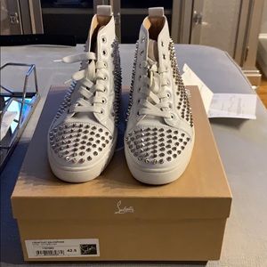 Christian Louboutin louis flat calf/spikes